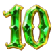 mysterious witch number 10 symbol icon