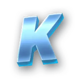 mystery heist blue k symbol icon