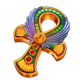 nefertiti hot cross symbol icon