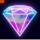 neon lights quad diamond symbol icon