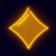 neon lights quad yellow diamond symbol icon