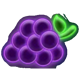 neon party grapes symbol icon