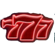 neon party triple seven symbol icon
