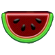 neon party watermelon symbol icon