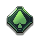 neon west spade symbol icon