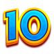 new tiger of fortune 10 symbol icon