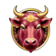 niu zhuan qian kun 2 bull red symbol icon