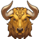 niu zhuan qian kun buffalo symbol icon
