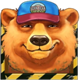 nuclear tumble bear symbol icon