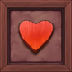 nuclear tumble heart symbol icon