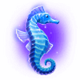 ocean magic seahorse symbol icon