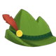 oktobearfest feather hat symbol icon