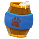 oktobearfest paw barrel symbol icon