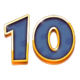 ostrich luck 10 symbol icon