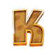 ostrich luck k symbol icon