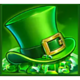 paddy star smash and win green hat gems symbol icon