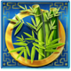 panda temple riches bamboo symbol icon