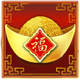 panda temple riches crown symbol icon