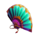 peacock beauty fan symbol icon