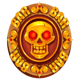 pearls of pirate treasure coin symbol icon