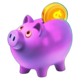 piggy bank fortune pusher piggy bank symbol icon