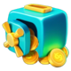 piggy bank fortune pusher vault symbol icon