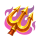 piggy inferno trident symbol icon