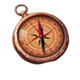 pirate blimey old compass symbol icon