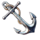 pirate blimey ship anchor symbol icon