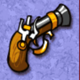 pirate pistol symbol icon