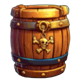 pirates fortune gold hold and respin barrel symbol icon