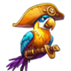 pirates fortune gold hold and respin parrot symbol icon