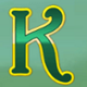 plenty o fortune k letter symbol icon