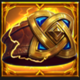 power of asgard hold and win gold symbol icon