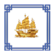 prosperity deluxeways golden ship symbol icon