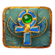 queens of ra power combo cross with wing symbol icon