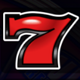 quick hit super wheel wild red 7 symbol icon