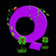rainbow lady q symbol icon