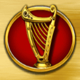 rainbow riches drops of gold harp symbol icon