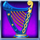 rainbow riches fortune favours harp symbol icon