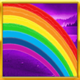 rainbow riches fortune favours rainbow symbol icon