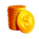 rakin bacon coins symbol icon