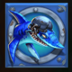 razor returns blue shark symbol icon