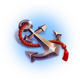red dragon sails anchor symbol icon