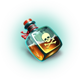 red dragon sails poison potion symbol icon