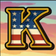 red white and win k symbol icon