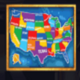 red white and win map symbol icon