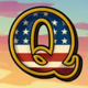 red white and win q symbol icon