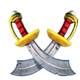 redbeards rum runners doublemax swords symbol icon
