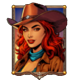 redhead bounty lady symbol icon